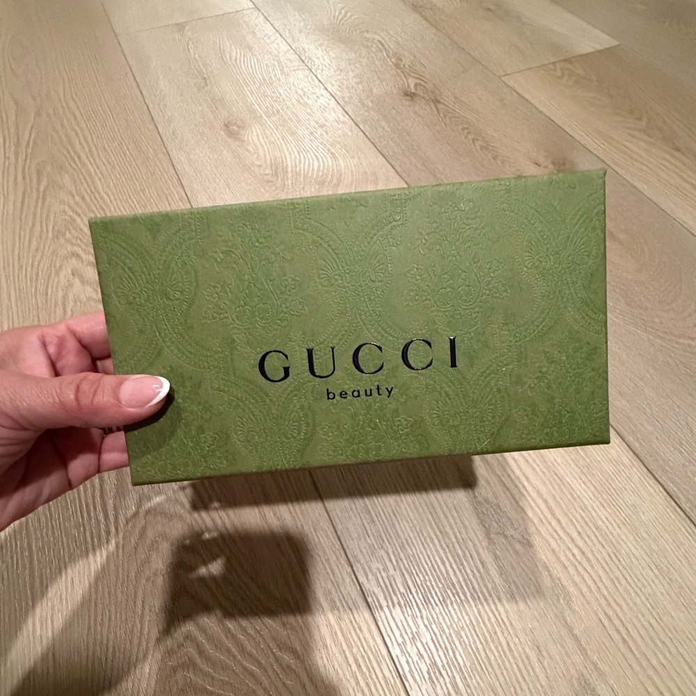 Gucci Beauty Green Embossed Empty gucci gift Box